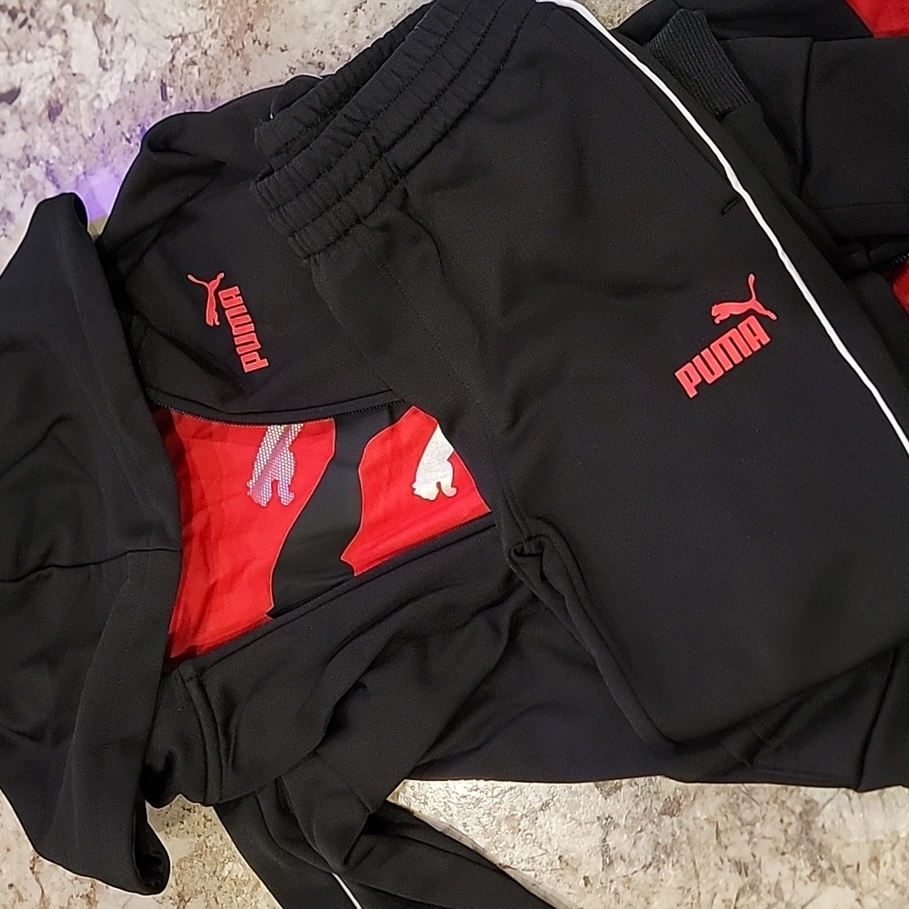 Puma Black and Red Athletic Set